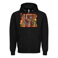 Black merry and bright Zipper Hoodie - AdoDesignShop