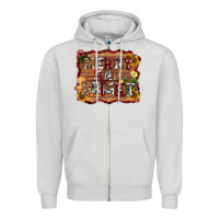 Dove Grey merry and bright Zipper Hoodie - AdoDesignShop