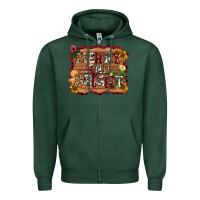 Sports Green merry and bright Zipper Hoodie - AdoDesignShop