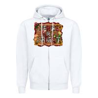 White merry and bright Zipper Hoodie - AdoDesignShop