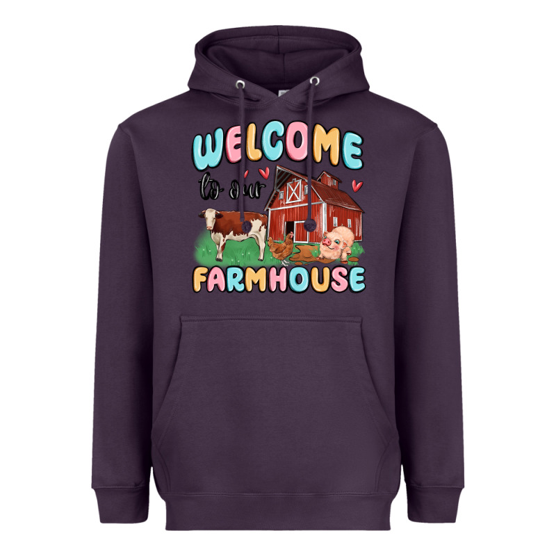 Welcome To Our Farmhouse Heavyweight Hoodie by MaliasSmallBusiness | Teevron