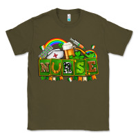 Army Green st patricks nurse Classic Tee - AdoDesignShop