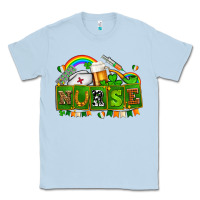 Dusty Blue st patricks nurse Classic Tee - AdoDesignShop
