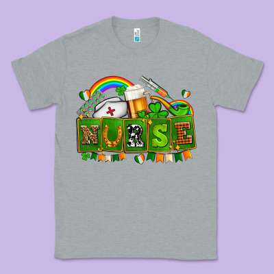 St Patricks Nurse Classic Tee Designed By Adodesignshop