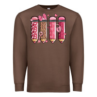 Chestnut valentine' day teacher school pencils Premium Sweatshirt - MaliasSmallBusiness