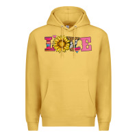 Antique Gold love sunflower valentines day Premium Hoodie - AdoDesignShop