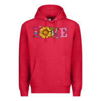 Cardinal love sunflower valentines day Premium Hoodie - AdoDesignShop