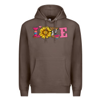 Coffee love sunflower valentines day Premium Hoodie - AdoDesignShop