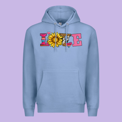 Love Sunflower Valentines Day Premium Hoodie Designed By Adodesignshop