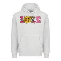 Dove Grey love sunflower valentines day Premium Hoodie - AdoDesignShop