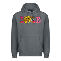 Rock love sunflower valentines day Premium Hoodie - AdoDesignShop