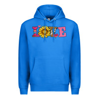 True Royal love sunflower valentines day Premium Hoodie - AdoDesignShop