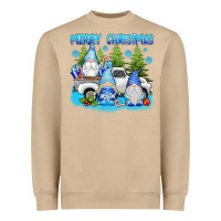 Mushroom merry christmas gnomies Heavyweight Sweatshirt - texasbilliewilder