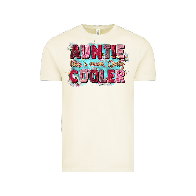 Auntie Like Mom Only Cooler Vintage Tee by Zillion Design Studio | Teevron