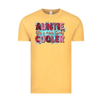 Vintage Mustard auntie like mom only cooler Vintage Tee - Zillion Design Studio