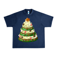Navy white christmas cookie cake Urban Heavy Tee - FaDigitalArtStudio