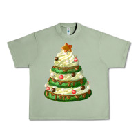 Oil Green white christmas cookie cake Urban Heavy Tee - FaDigitalArtStudio