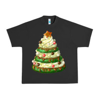 Pigment Black white christmas cookie cake Urban Heavy Tee - FaDigitalArtStudio