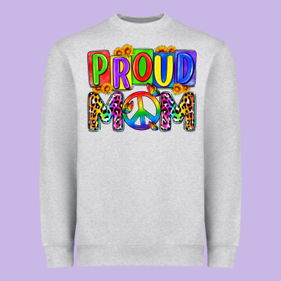 Proud Mom Lgbt Heavyweight Sweatshirt Designed By Zillion Design Studio