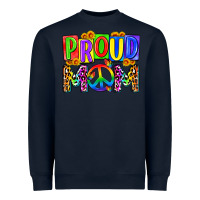 Navy proud mom lgbt Heavyweight Sweatshirt - Zillion Design Studio