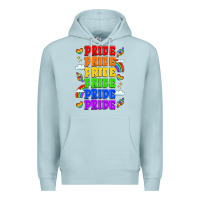 Blue Mist rainbow pride celebration Premium Hoodie - LillyAllenDesigns