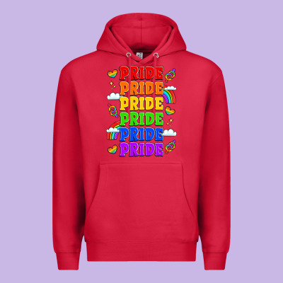 Rainbow Pride Celebration Premium Hoodie Designed By Lillyallendesigns