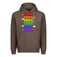Coffee rainbow pride celebration Premium Hoodie - LillyAllenDesigns