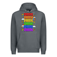 Rock rainbow pride celebration Premium Hoodie - LillyAllenDesigns