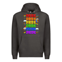 Smoke rainbow pride celebration Premium Hoodie - LillyAllenDesigns