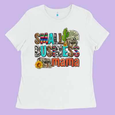 Small Business Mama Ladies Tee Designed By Adodesignshop