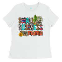 White small business mama Ladies Tee - AdoDesignShop