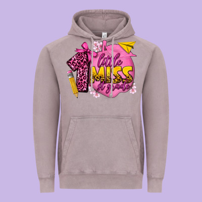 Little Miss 1st Grade Vintage Hoodie Designed By Texasbilliewilder