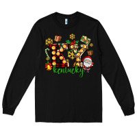 Black ky kentucky christmas Long Sleeve Tee - AdoDesignShop