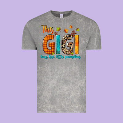 This Gigi Loves Her Little Pumpkins Vintage Tee Designed By Texasbilliewilder