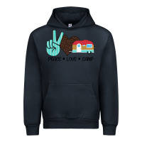 Navy Peace Love Camp Urban Hoodie - Bettercallsaul