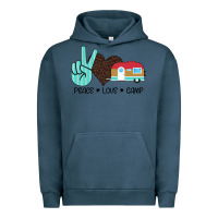 Pigment Midnight Navy Peace Love Camp Urban Hoodie - Bettercallsaul