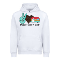 White Peace Love Camp Urban Hoodie - Bettercallsaul