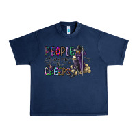 Navy people give me the creeps Urban Heavy Tee - CowhideDigitalArt