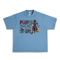 Pebble Blue people give me the creeps Urban Heavy Tee - CowhideDigitalArt