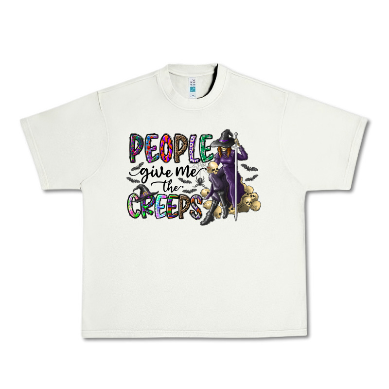 People Give Me The Creeps Urban Heavy Tee by CowhideDigitalArt | Teevron