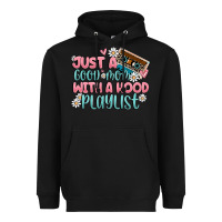 Black just a good mom with a hood playlist Heavyweight Hoodie - MaliasSmallBusiness