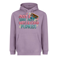 Lavender just a good mom with a hood playlist Heavyweight Hoodie - MaliasSmallBusiness