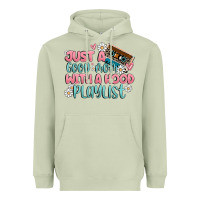 Matcha just a good mom with a hood playlist Heavyweight Hoodie - MaliasSmallBusiness