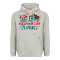 Moon Dust just a good mom with a hood playlist Heavyweight Hoodie - MaliasSmallBusiness
