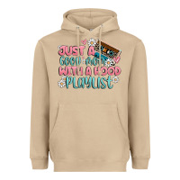 Mushroom just a good mom with a hood playlist Heavyweight Hoodie - MaliasSmallBusiness
