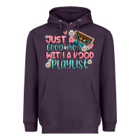 Plum just a good mom with a hood playlist Heavyweight Hoodie - MaliasSmallBusiness