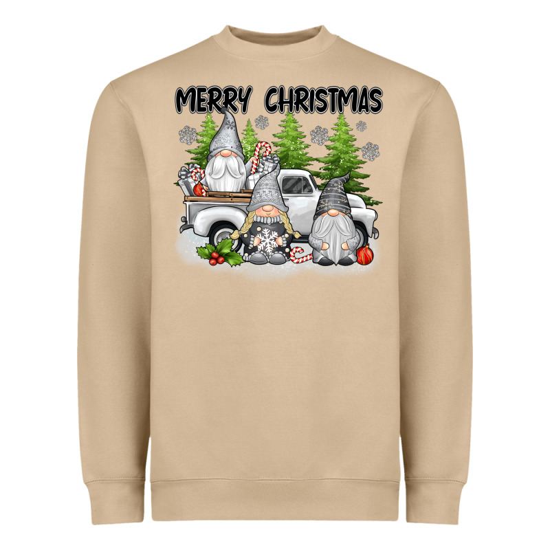 Merry Christmas Gnomies Heavyweight Sweatshirt by texasbilliewilder | Teevron