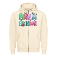 Sandshell easter floral mama bunny Zipper Hoodie - Artiststas
