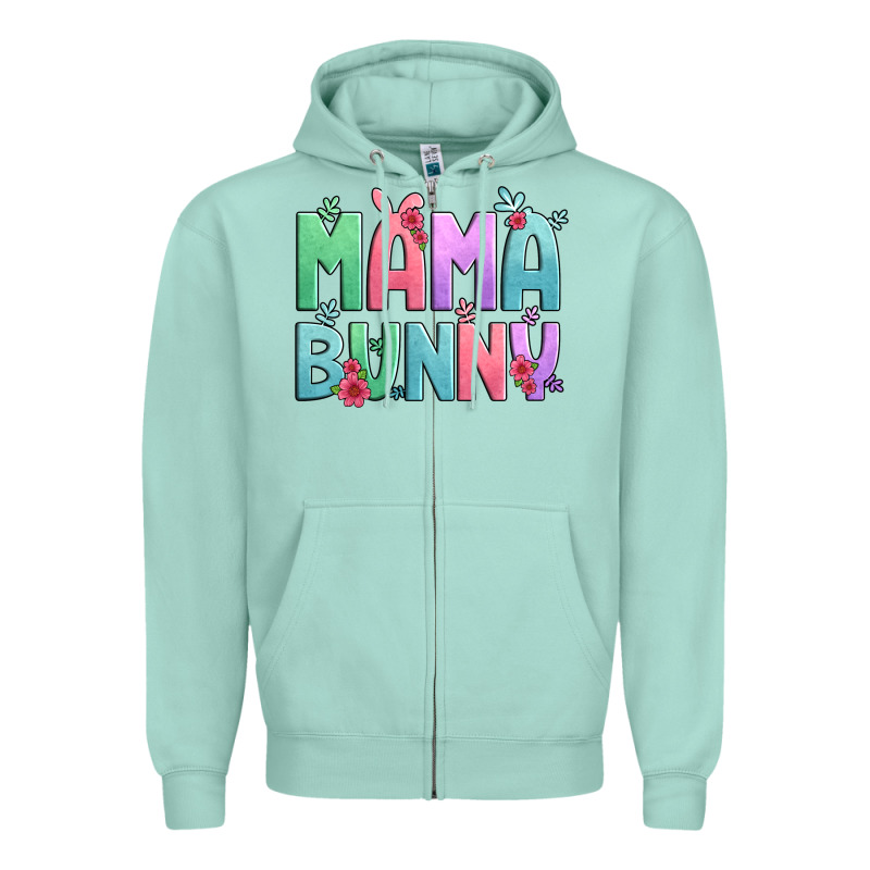 Easter Floral Mama Bunny Zipper Hoodie by Artiststas | Teevron