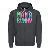 Smoke easter floral mama bunny Zipper Hoodie - Artiststas